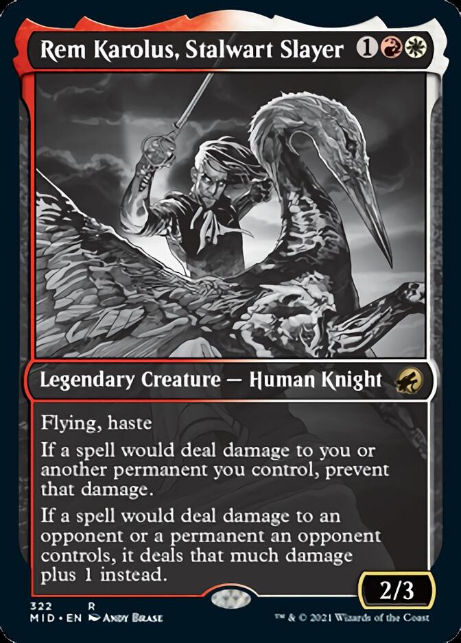 Rem Karolus, Stalwart Slayer (Showcase Eternal Night) [Innistrad: Midnight Hunt] | Gaming Infinity