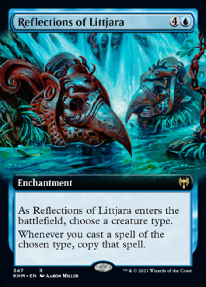 Reflections of Littjara (Extended Art) [Kaldheim] | Gaming Infinity