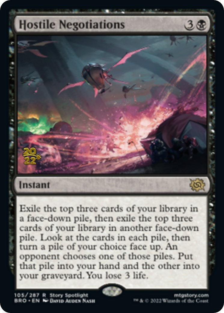 Hostile Negotiations [The Brothers' War: Prerelease Promos] | Gaming Infinity
