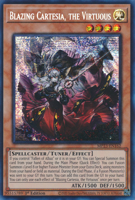 Blazing Cartesia, the Virtuous [MP23-EN162] Prismatic Secret Rare | Gaming Infinity