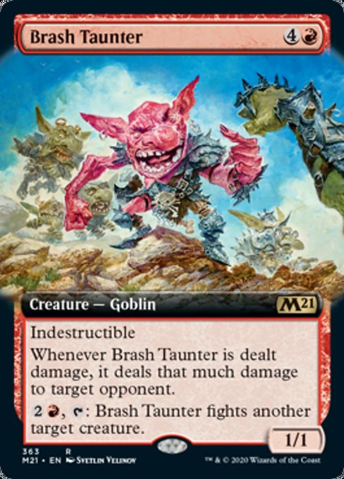Brash Taunter (Extended Art) [Core Set 2021] | Gaming Infinity