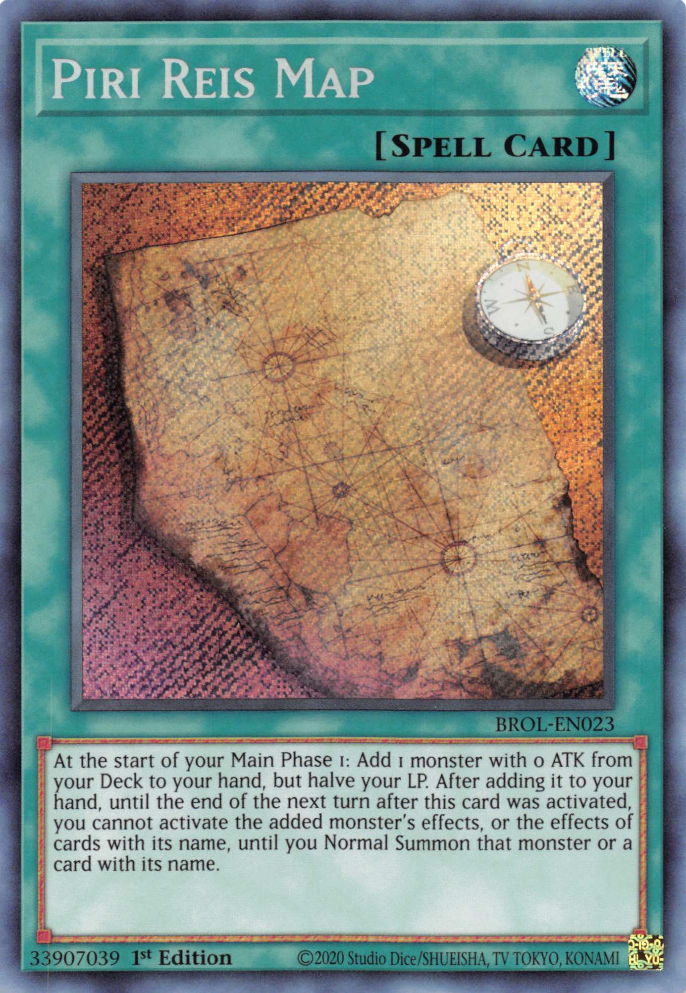 Piri Reis Map [BROL-EN023] Secret Rare | Gaming Infinity