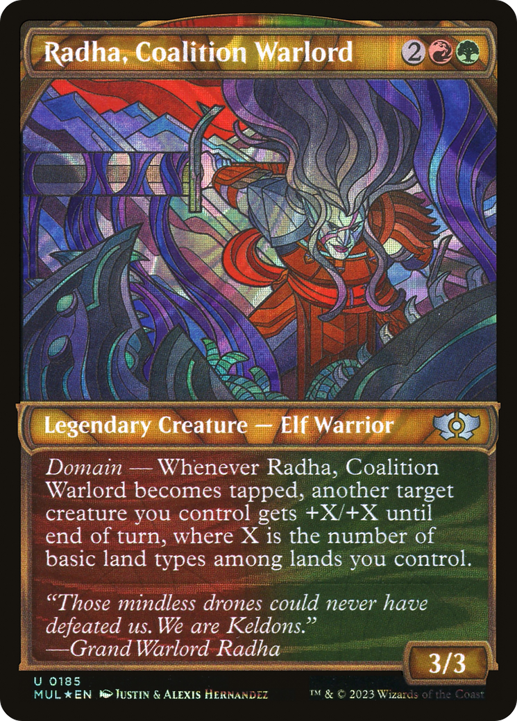 Radha, Coalition Warlord (Halo Foil) [Multiverse Legends] | Gaming Infinity