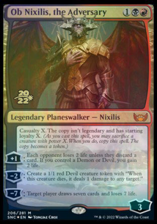 Ob Nixilis, the Adversary [Streets of New Capenna Prerelease Promos] | Gaming Infinity