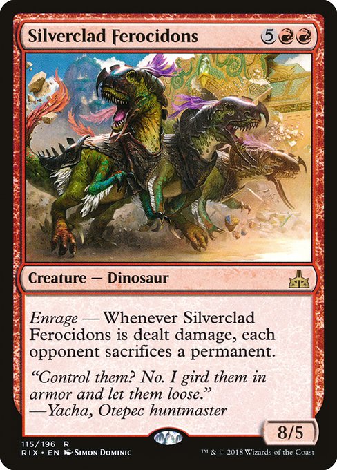 Silverclad Ferocidons [Rivals of Ixalan] | Gaming Infinity