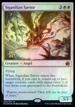 Sigardian Savior [Innistrad: Midnight Hunt Prerelease Promos] | Gaming Infinity