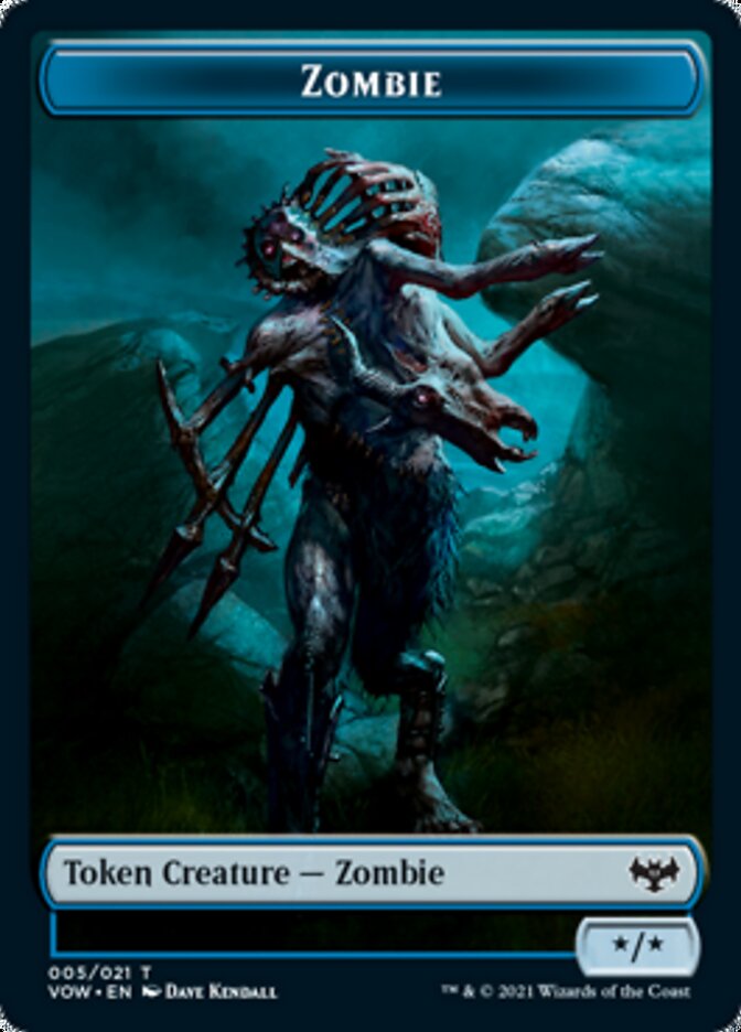 Zombie Token (005) [Innistrad: Crimson Vow Tokens] | Gaming Infinity