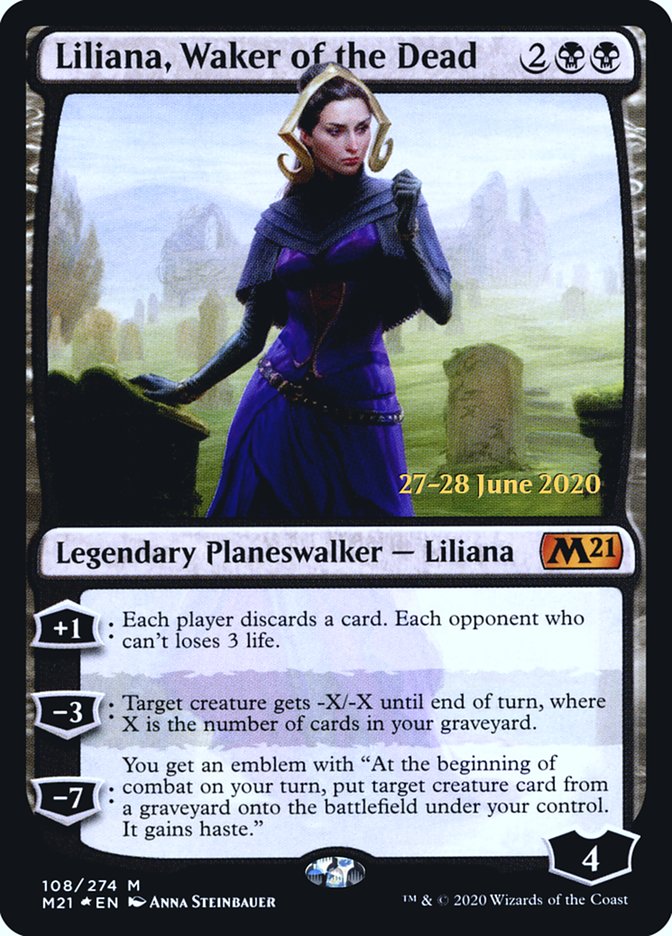 Liliana, Waker of the Dead  [Core Set 2021 Prerelease Promos] | Gaming Infinity