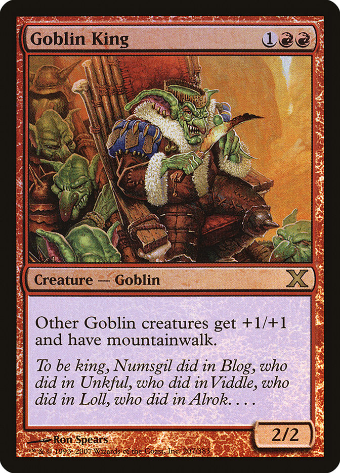 Goblin King (Premium Foil) [Tenth Edition] | Gaming Infinity