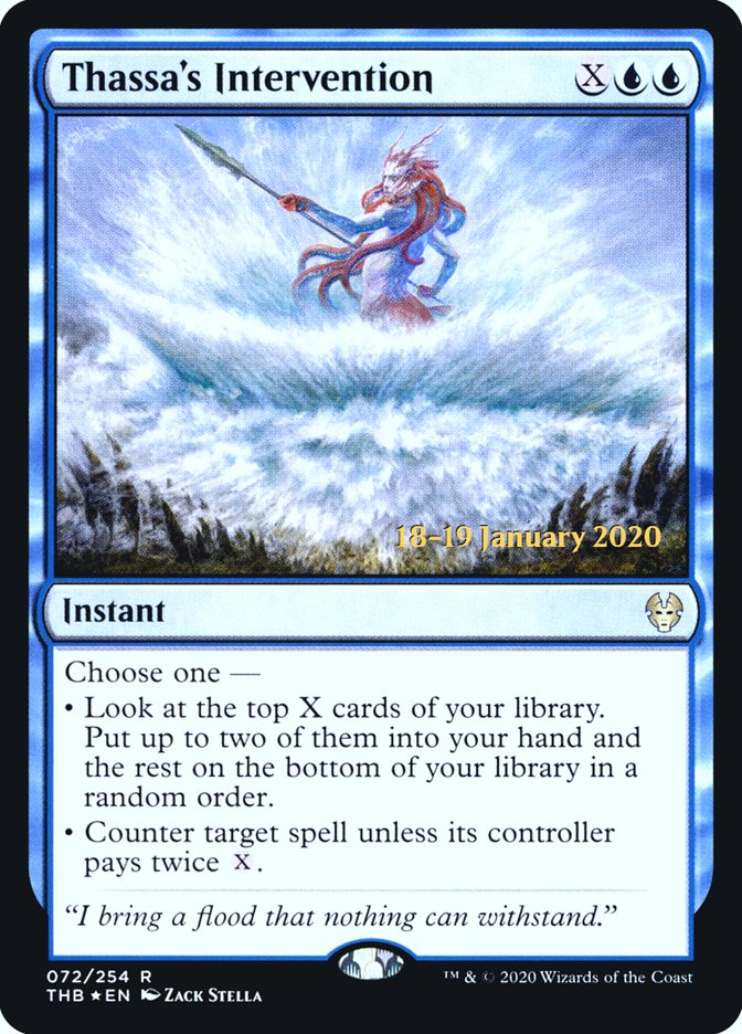 Thassa's Intervention [Theros Beyond Death Prerelease Promos] | Gaming Infinity