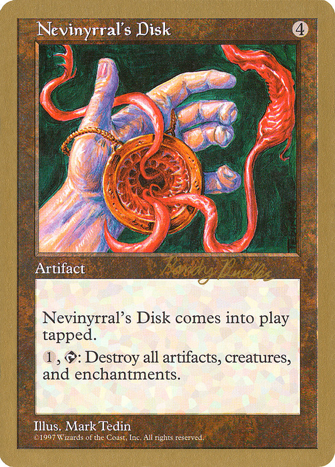 Nevinyrral's Disk (Randy Buehler) [World Championship Decks 1998] | Gaming Infinity