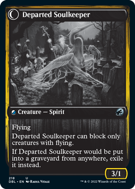 Devoted Grafkeeper // Departed Soulkeeper [Innistrad: Double Feature] | Gaming Infinity