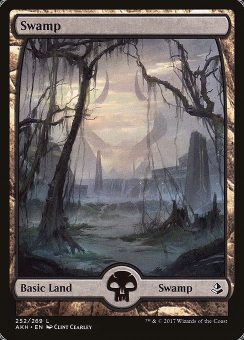 Swamp (252) - Full Art [Amonkhet] | Gaming Infinity