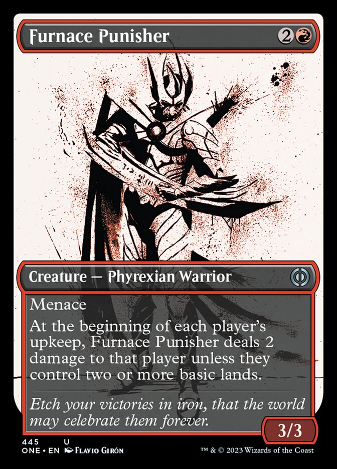 Furnace Punisher (Showcase Ichor Step-and-Compleat Foil) [Phyrexia: All Will Be One] | Gaming Infinity