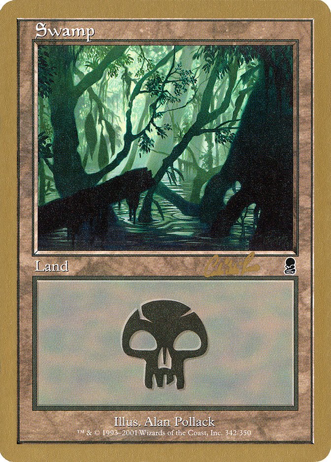 Swamp (cr342) (Carlos Romao) [World Championship Decks 2002] | Gaming Infinity