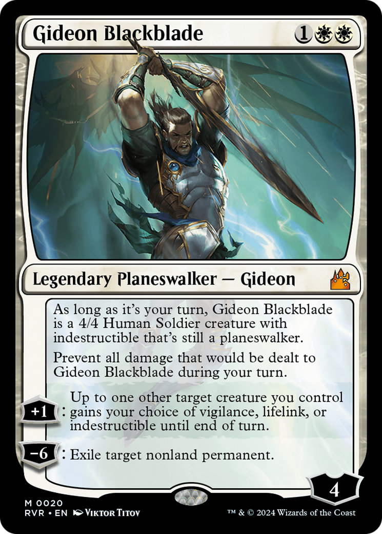 Gideon Blackblade [Ravnica Remastered] | Gaming Infinity