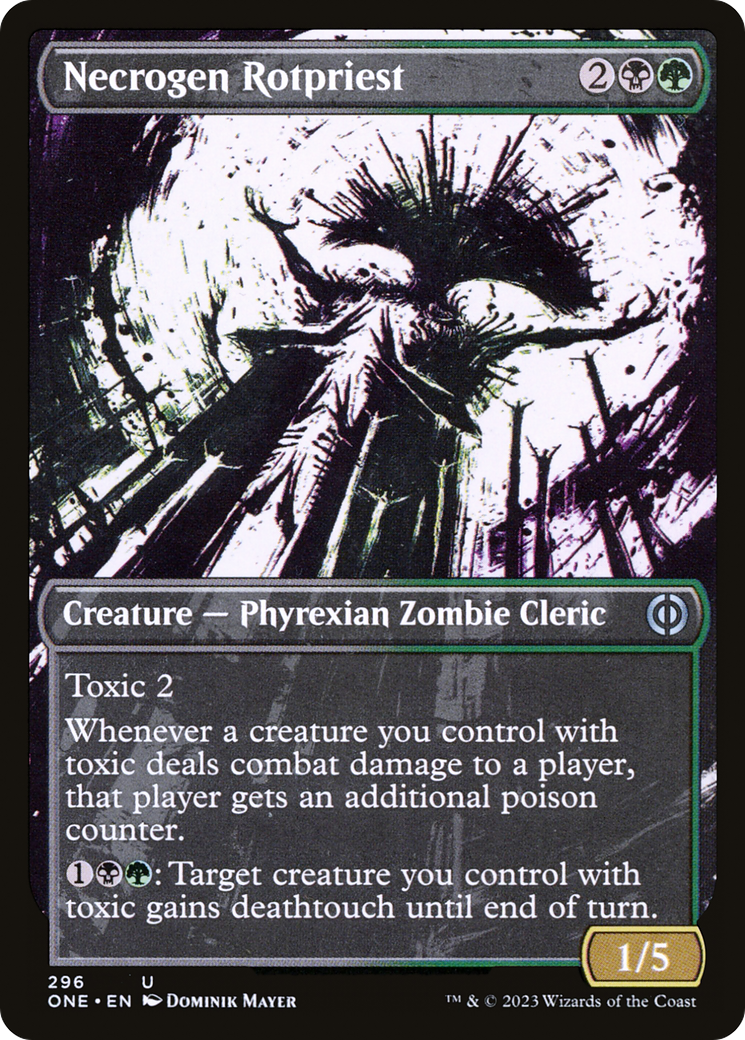 Necrogen Rotpriest (Borderless Ichor) [Phyrexia: All Will Be One] | Gaming Infinity