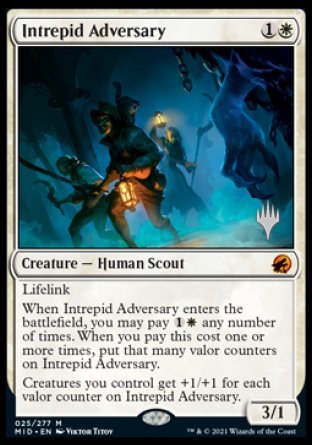 Intrepid Adversary (Promo Pack) [Innistrad: Midnight Hunt Promos] | Gaming Infinity