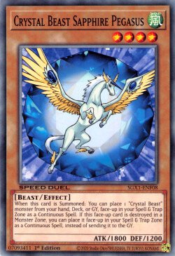 Crystal Beast Sapphire Pegasus [SGX1-ENF08] Common | Gaming Infinity