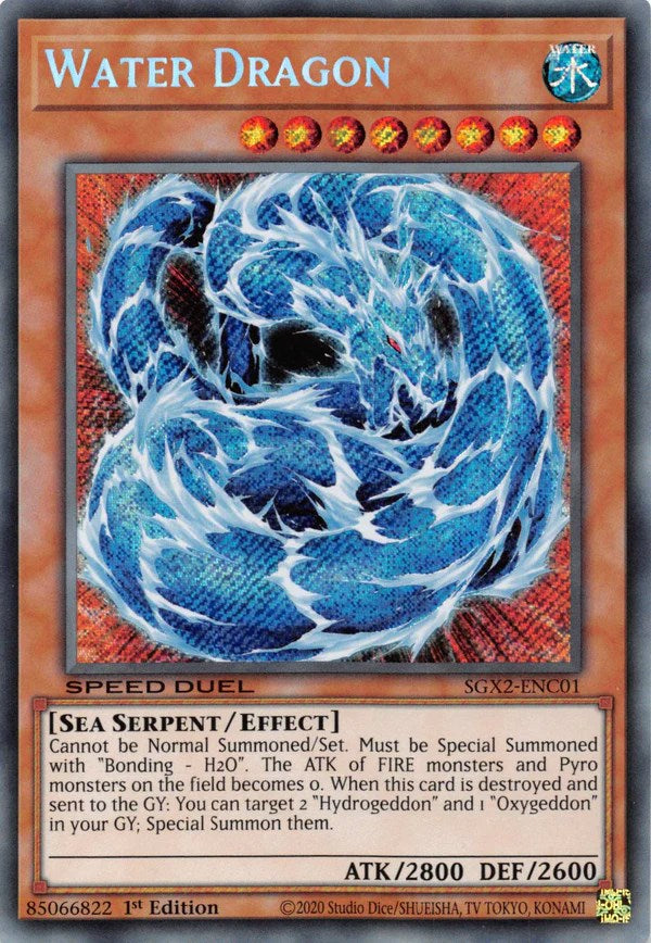 Water Dragon [SGX2-ENC01] Secret Rare | Gaming Infinity