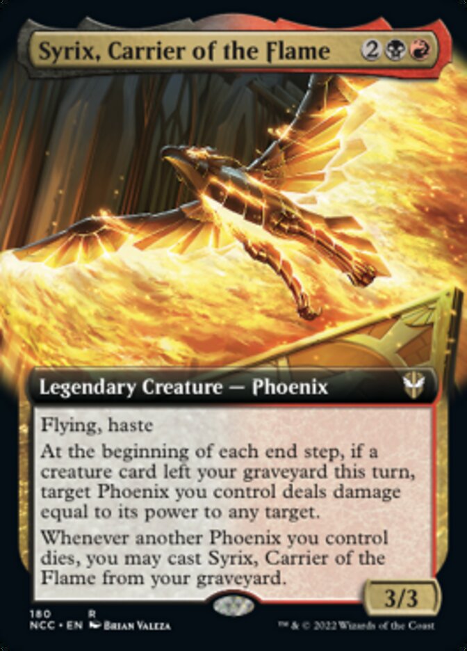 Syrix, Carrier of the Flame (Extended Art) [Streets of New Capenna Commander] | Gaming Infinity