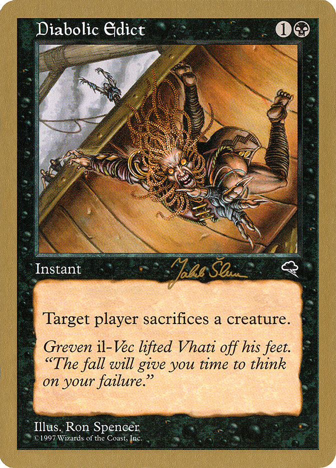 Diabolic Edict (Jakub Slemr) [World Championship Decks 1999] | Gaming Infinity