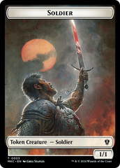 Construct // Soldier Double-Sided Token [Murders at Karlov Manor Commander Tokens] | Gaming Infinity