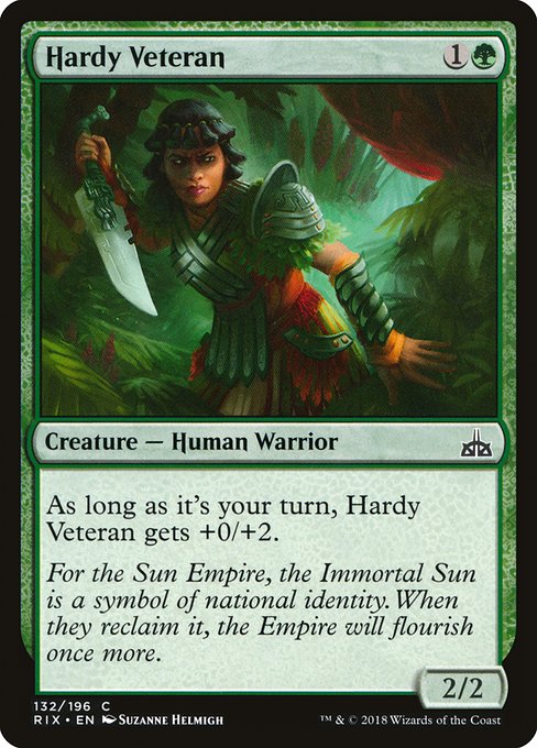 Hardy Veteran [Rivals of Ixalan] | Gaming Infinity