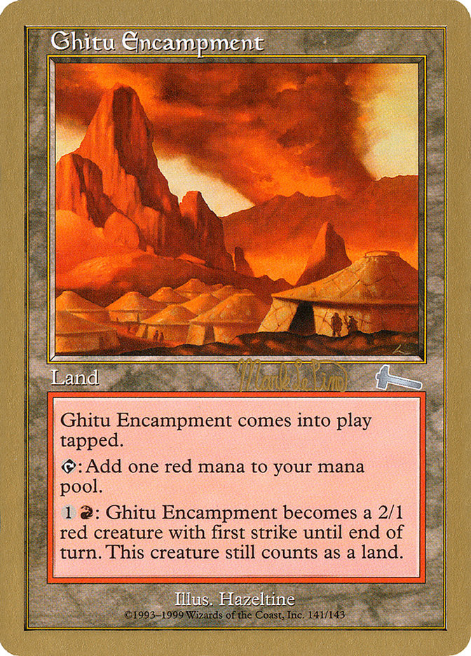 Ghitu Encampment (Mark Le Pine) [World Championship Decks 1999] | Gaming Infinity