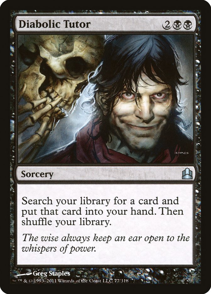 Diabolic Tutor [Commander 2011] | Gaming Infinity