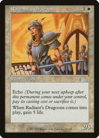 Radiant's Dragoons [Urza's Legacy] | Gaming Infinity