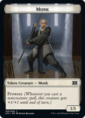 Cat Dragon // Monk Double-sided Token [Double Masters 2022 Tokens] | Gaming Infinity