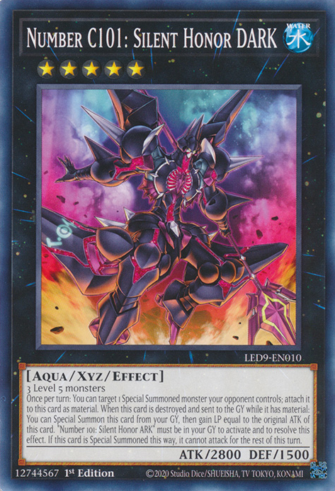 Number C101: Silent Honor DARK [LED9-EN010] Common | Gaming Infinity