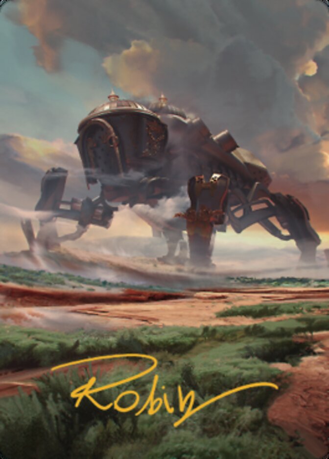 Plains (2) Art Card (Gold-Stamped Signature) [The Brothers' War Art Series] | Gaming Infinity