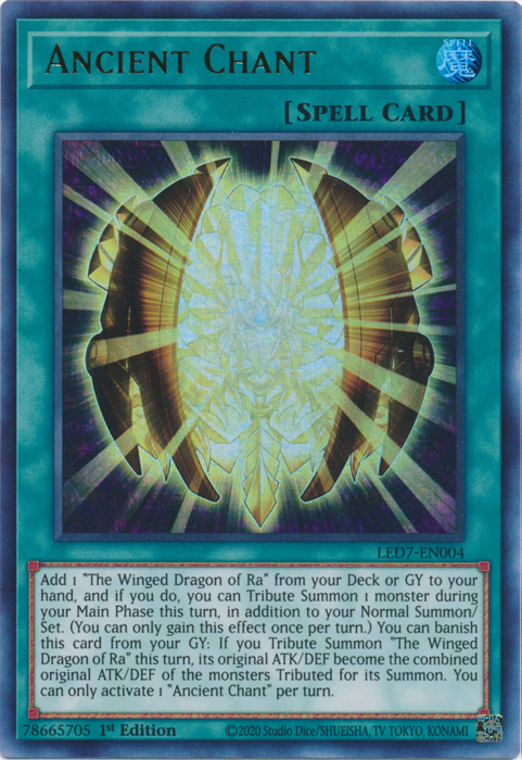 Ancient Chant [LED7-EN004] Ultra Rare | Gaming Infinity