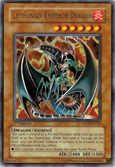 Chthonian Emperor Dragon [TAEV-EN019] Ultra Rare | Gaming Infinity