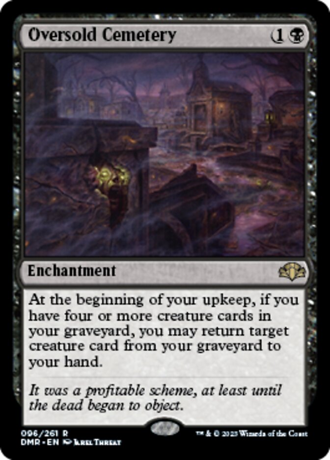 Oversold Cemetery [Dominaria Remastered] | Gaming Infinity