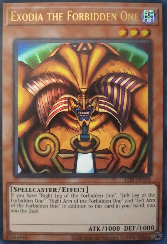 Exodia the Forbidden One (25th Anniversary) [LOB-EN124] Ultra Rare | Gaming Infinity