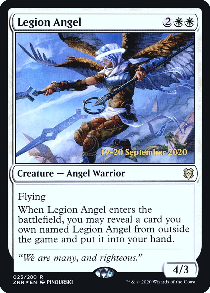 Legion Angel  [Zendikar Rising Prerelease Promos] | Gaming Infinity