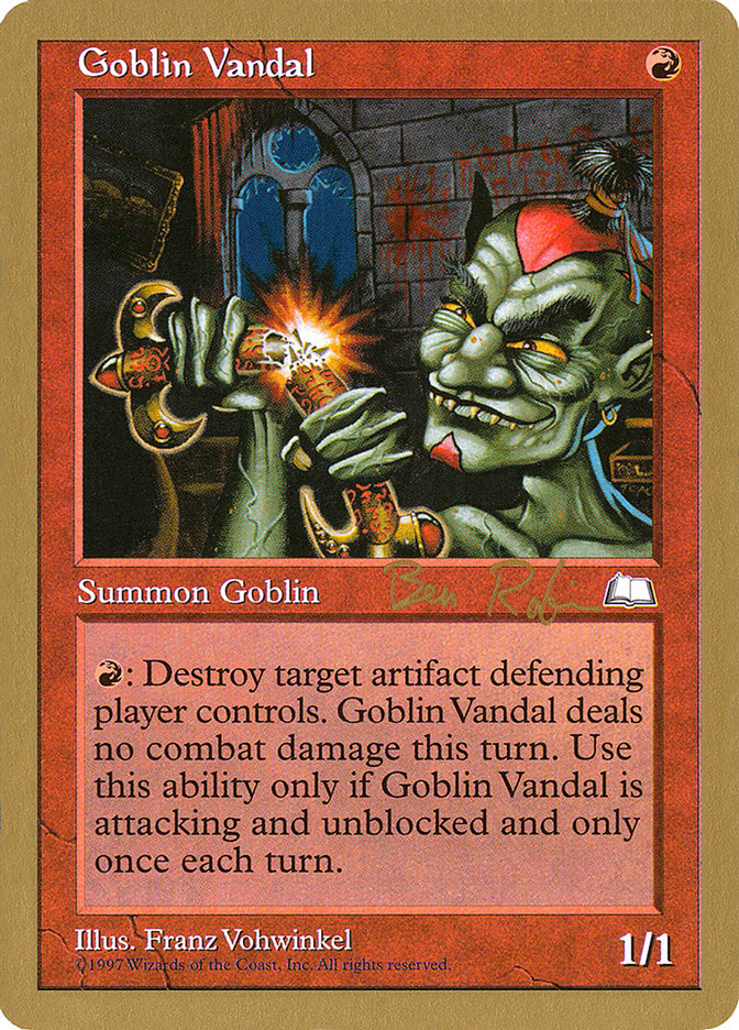 Goblin Vandal (Ben Rubin) [World Championship Decks 1998] | Gaming Infinity