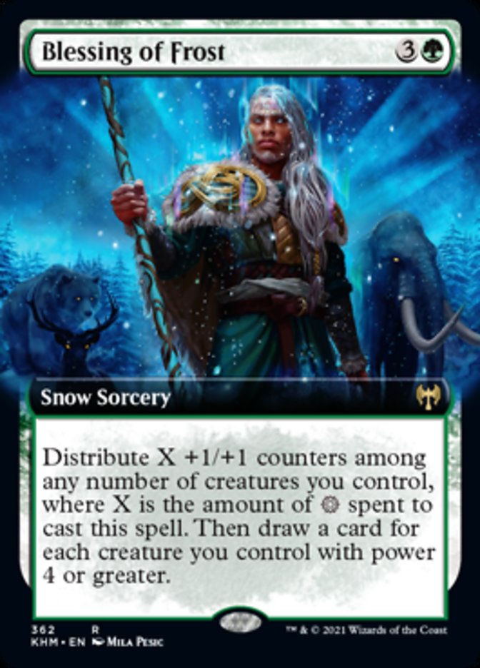 Blessing of Frost (Extended Art) [Kaldheim] | Gaming Infinity