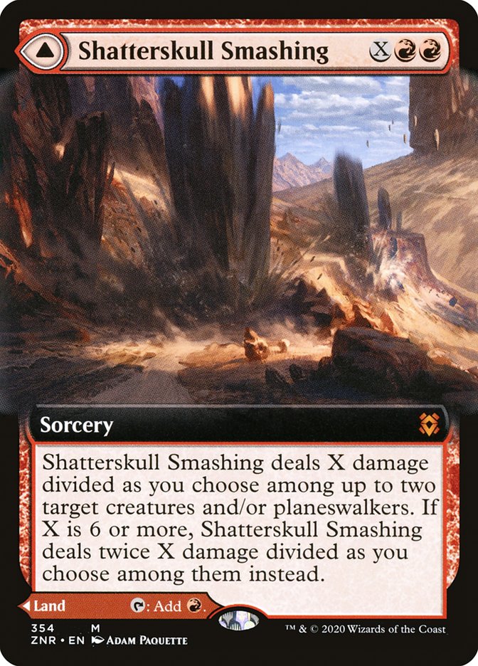 Shatterskull Smashing // Shatterskull, the Hammer Pass (Extended Art) [Zendikar Rising] | Gaming Infinity