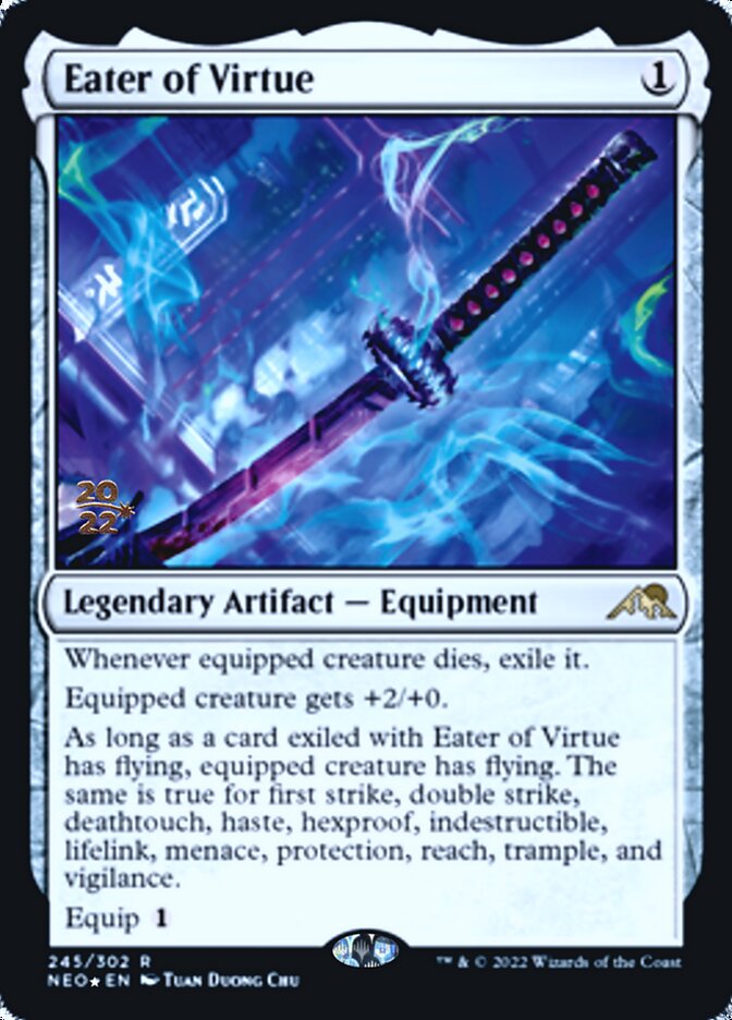 Eater of Virtue [Kamigawa: Neon Dynasty Prerelease Promos] | Gaming Infinity