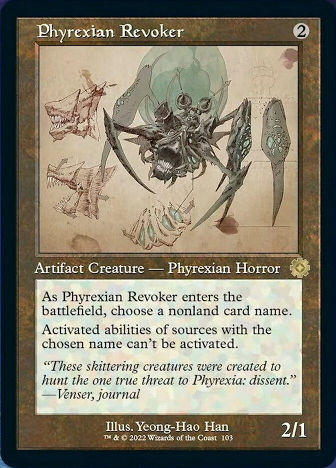 Phyrexian Revoker (Retro Schematic) [The Brothers' War Retro Artifacts] | Gaming Infinity