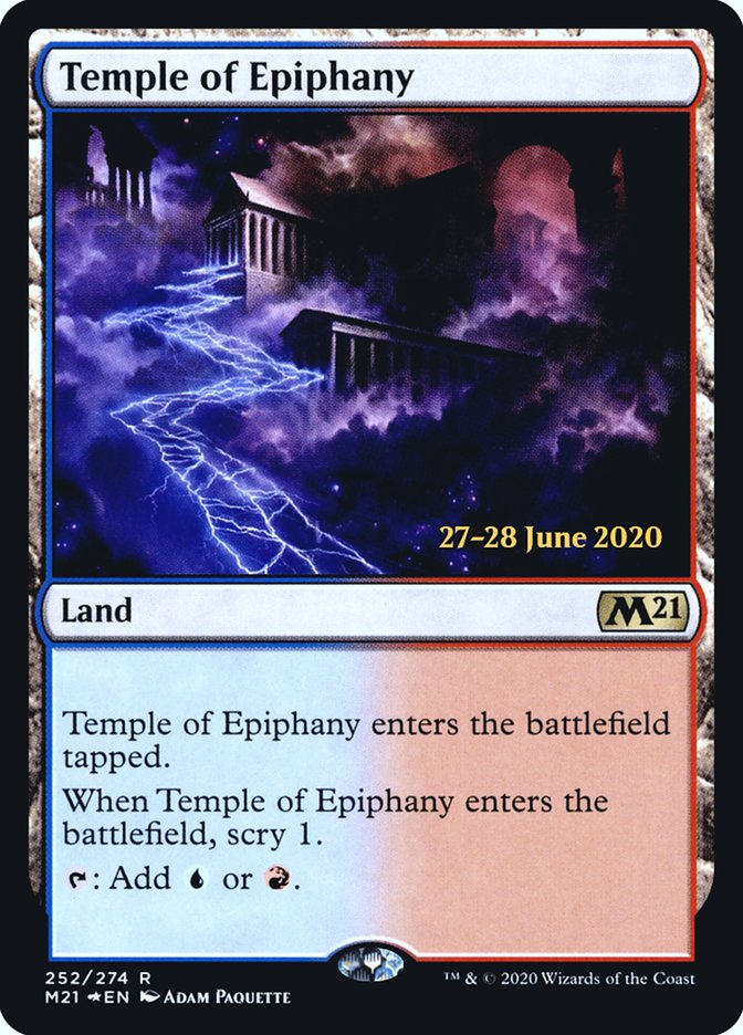 Temple of Epiphany  [Core Set 2021 Prerelease Promos] | Gaming Infinity