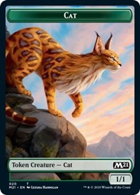 Cat (020) // Dog Double-sided Token [Core Set 2021 Tokens] | Gaming Infinity