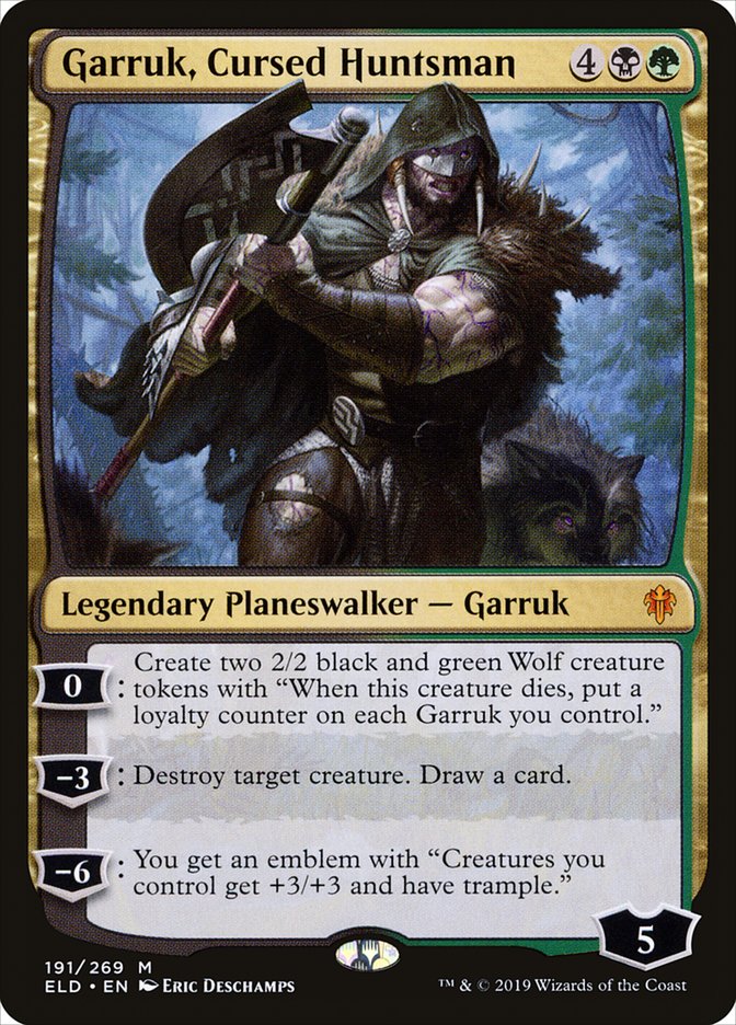 Garruk, Cursed Huntsman [Throne of Eldraine] | Gaming Infinity