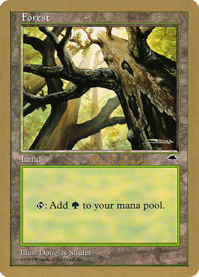 Forest (ml347a) (Matt Linde) [World Championship Decks 1999] | Gaming Infinity