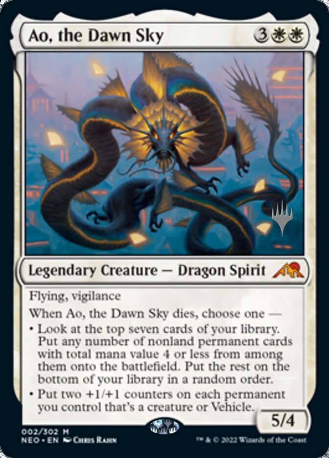 Ao, the Dawn Sky (Promo Pack) [Kamigawa: Neon Dynasty Promos] | Gaming Infinity