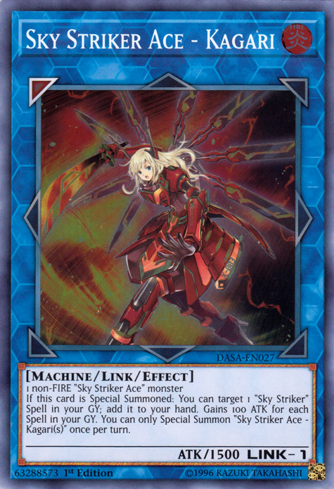 Sky Striker Ace - Kagari [DASA-EN027] Super Rare | Gaming Infinity